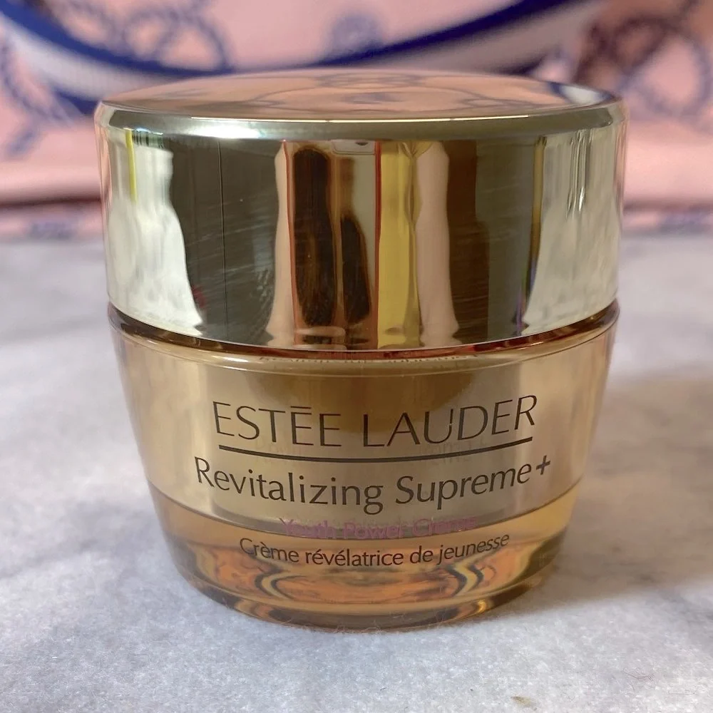 Estee Lauder Beauty Gift Set-Blush Tote,Lipstick,Night Repair,Eye Cream-7pc-NEW
